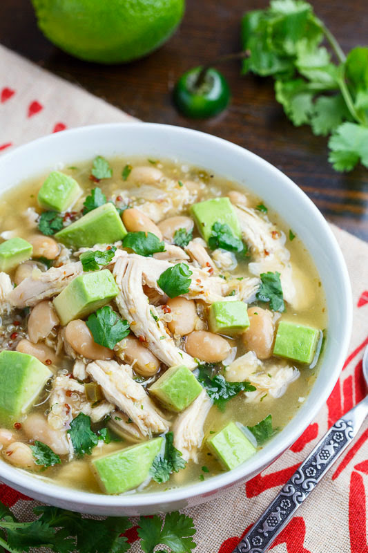 Photo of quinoa white chicken chili