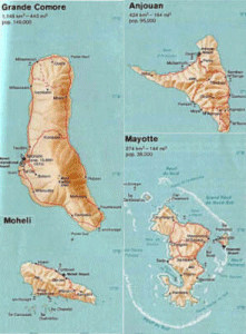 Image of Comoros Map