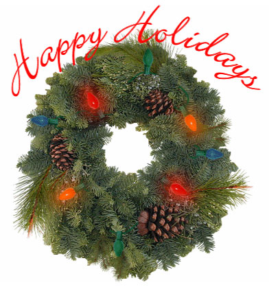 Photograph of a Holiday Wreath