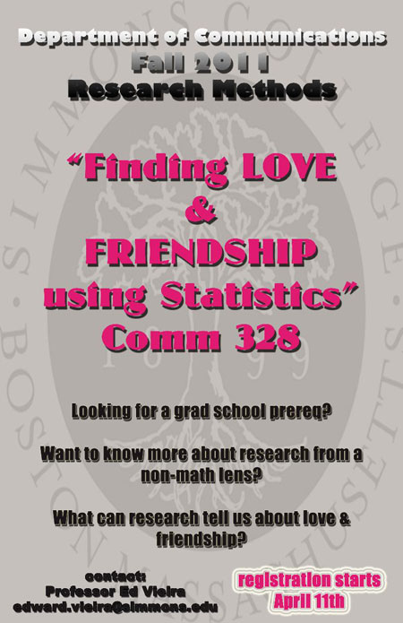 Comm-328: Finding LOVE & FRIENDSHIP Using Statistics flyer