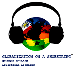 Globalization on a shoestring logo