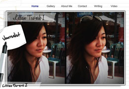 Screen shot of Lillian I's e-portfolio