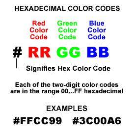 css color codes html