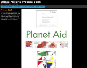 A screen shot of the Process Book website