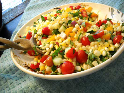 photo of corn salad