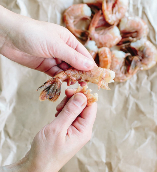 Shrimp peeling