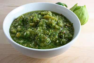 Photograph of Salsa Verde in a bowl