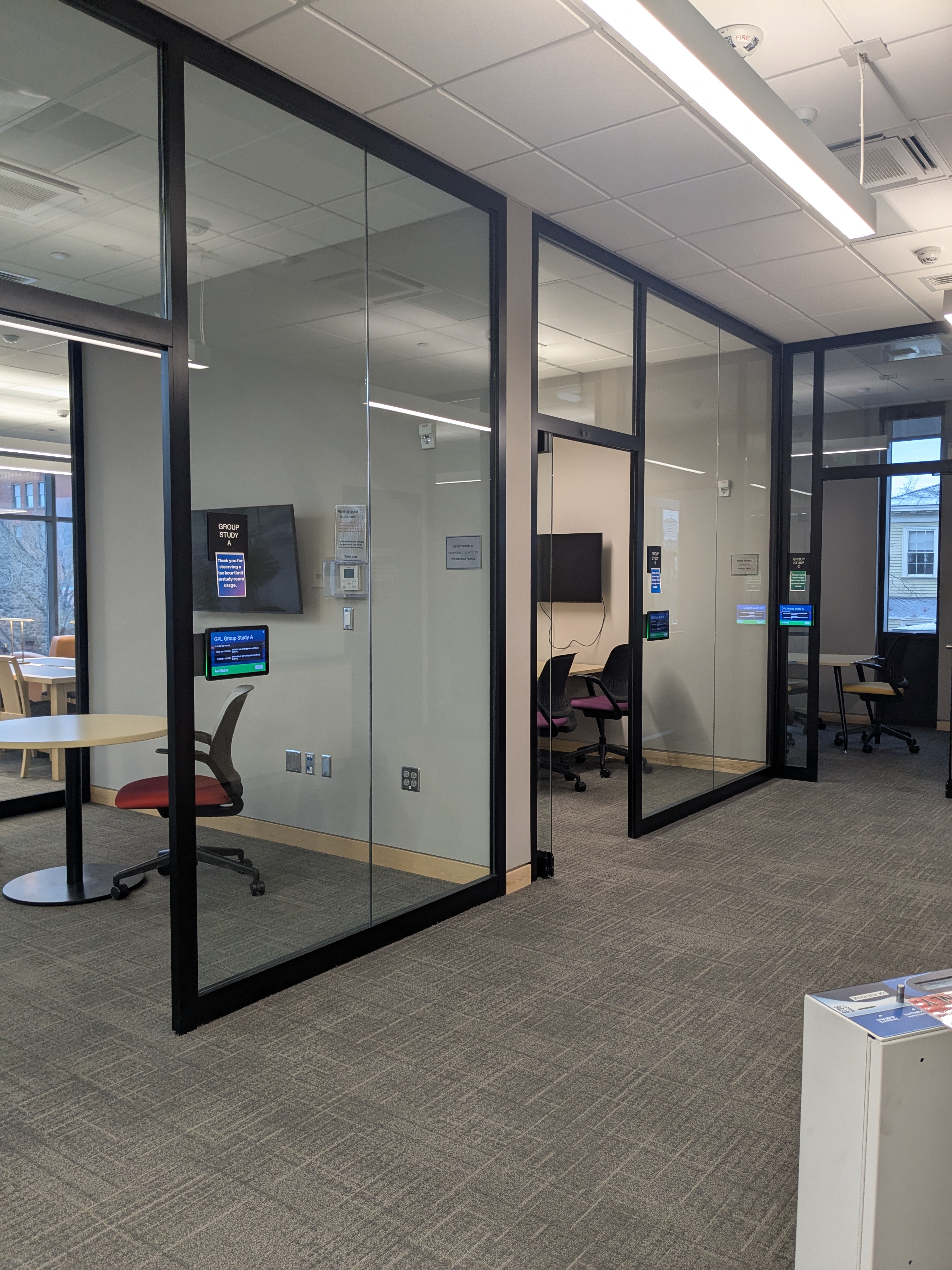 Library study rooms