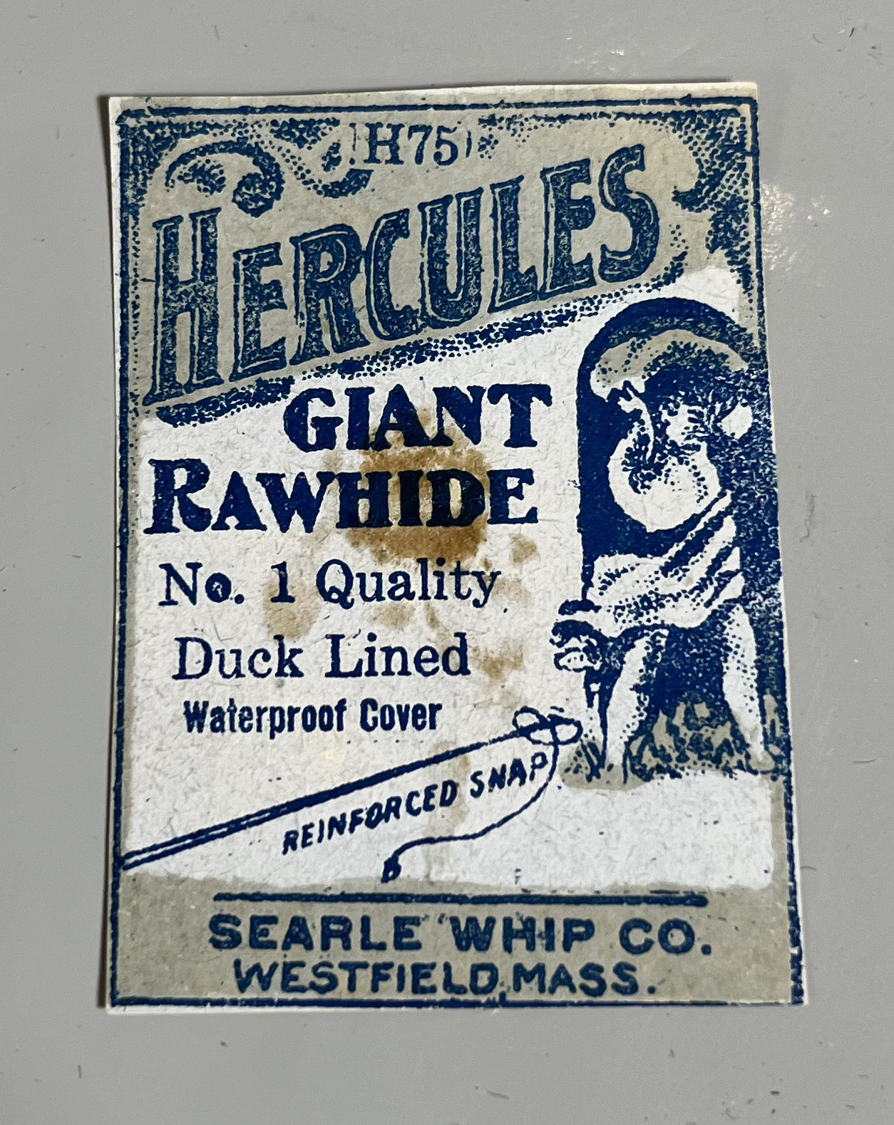 whip label