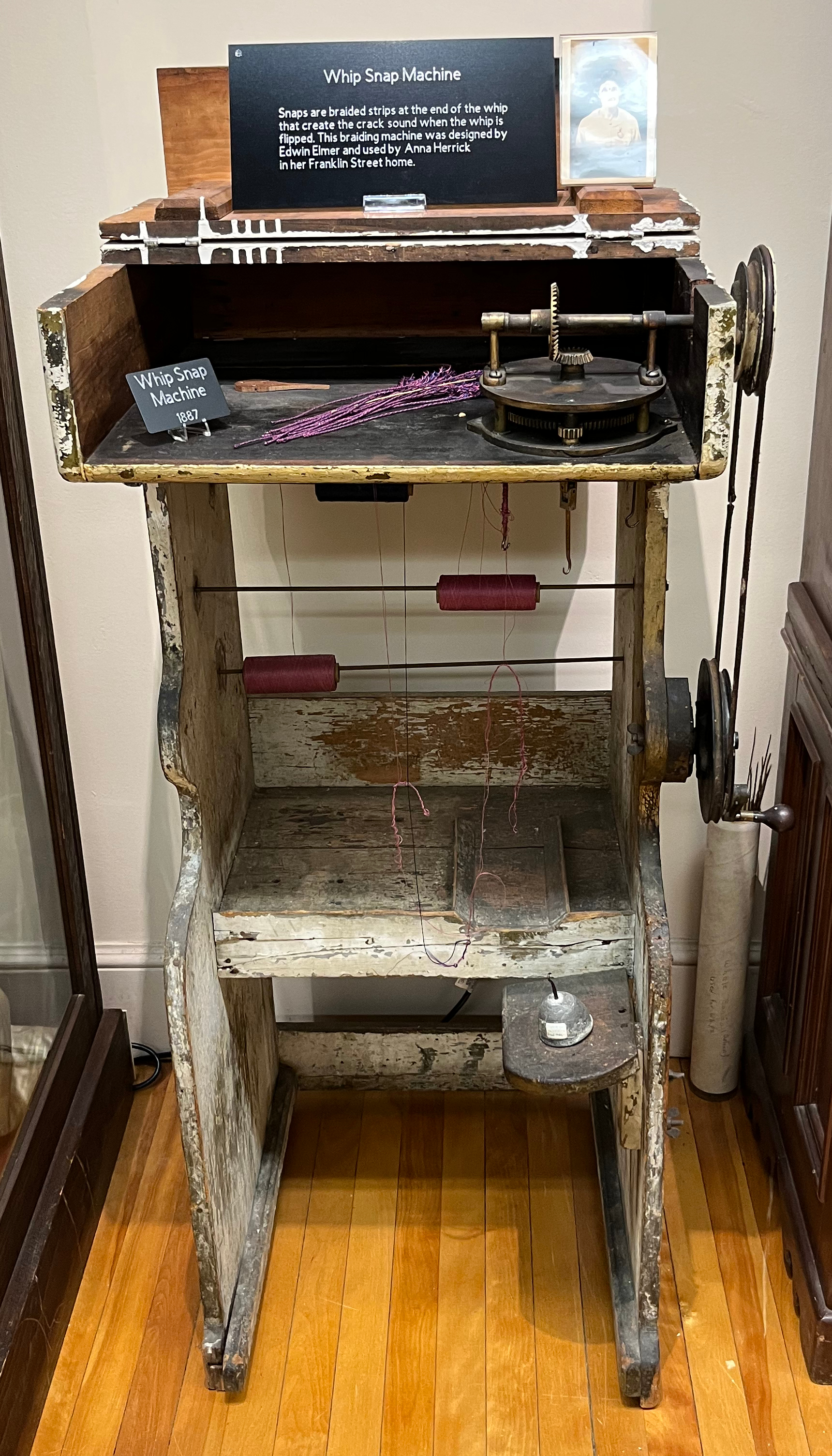 photo of whip snap machine
