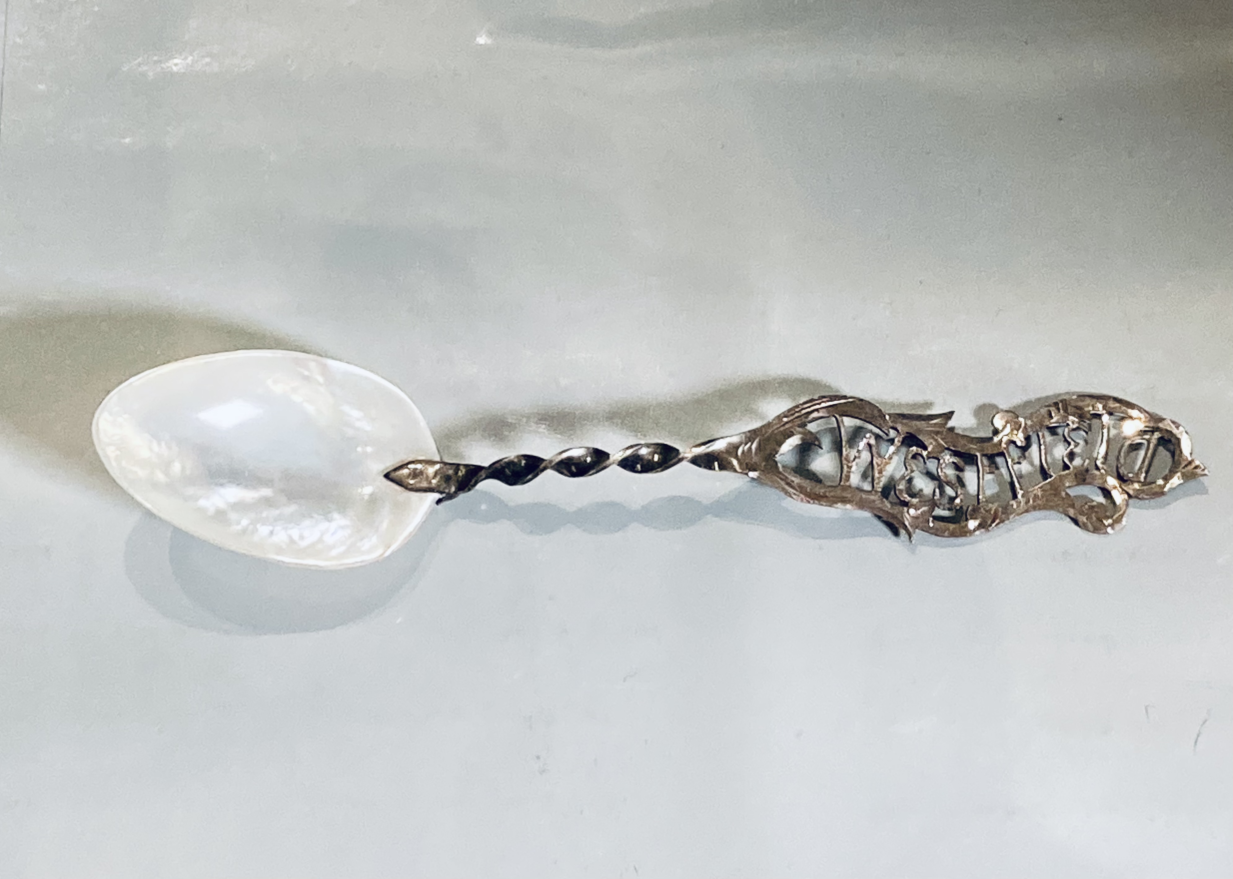 mother of pearl spoon