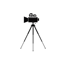 clipart of video camera on tripod