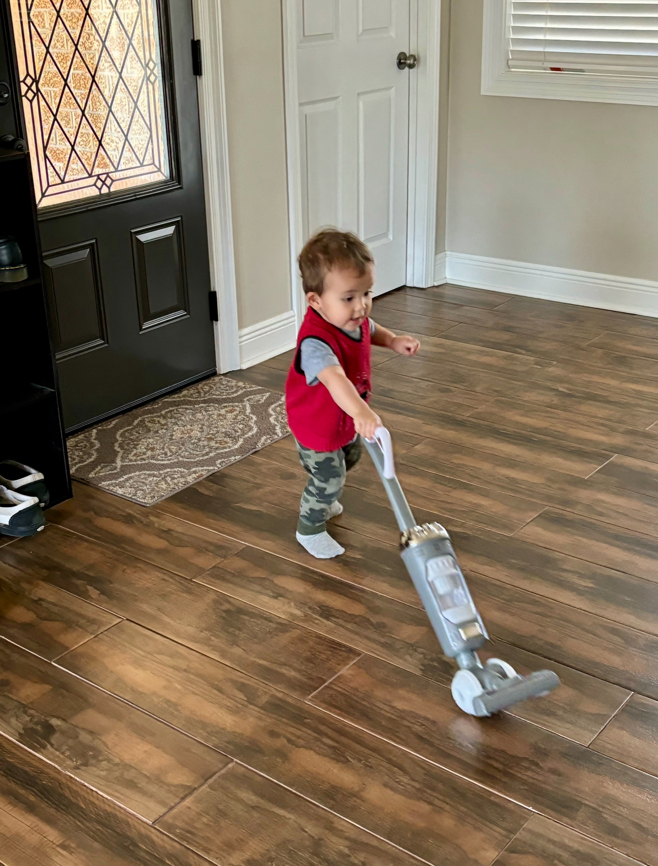 thomas doing chores