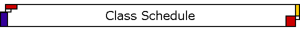 Class Schedule