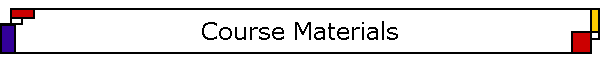 Course Materials
